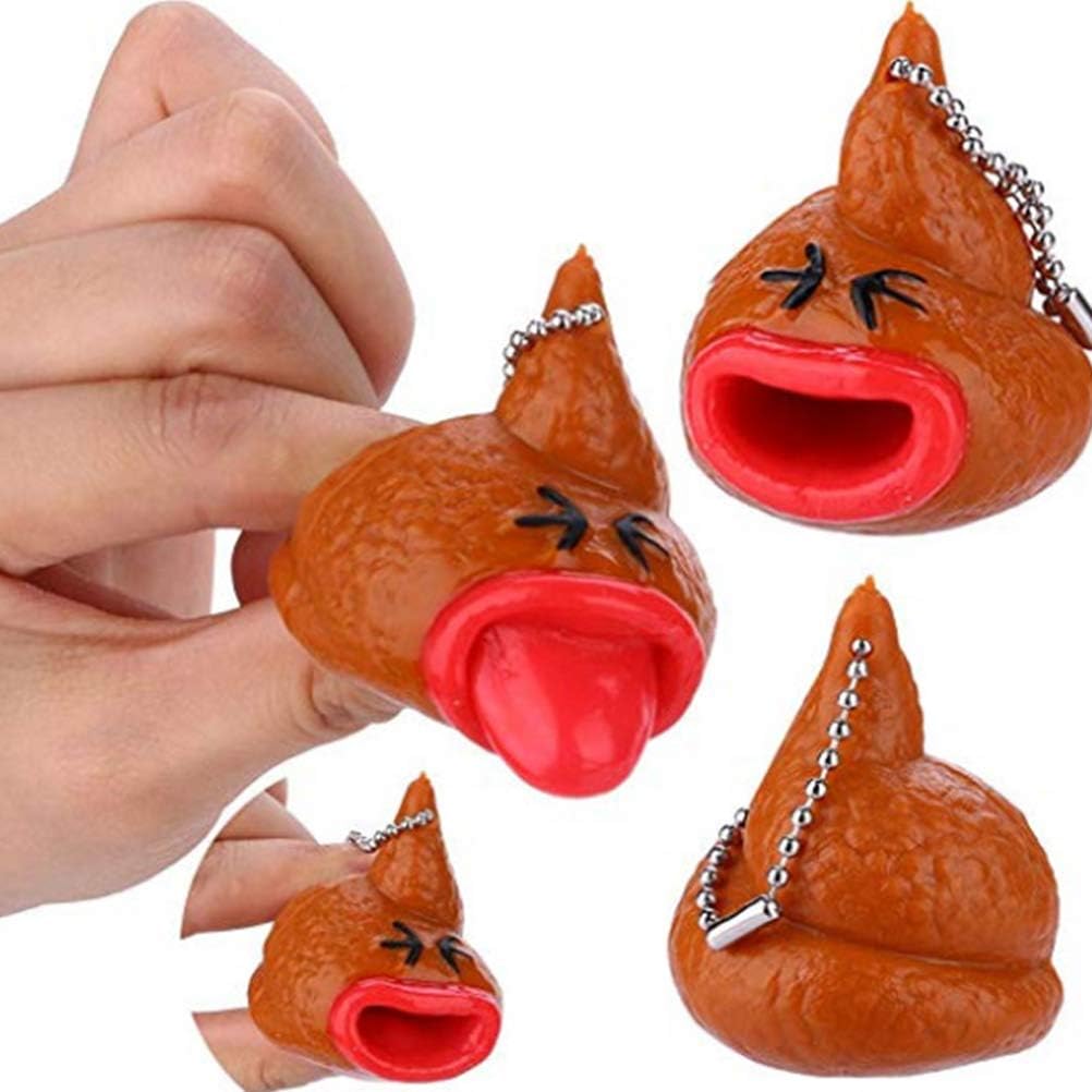 Yunobi Novelty Poo Toys, Creative Simulation Tricky Stool Pendant - Image 3