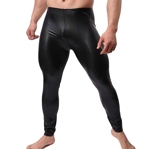 mens leather leggings