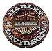 Harley-Davidson Embossed Stone Rust Bar & Shield Tin Sign, Round 14 inch 2011171
