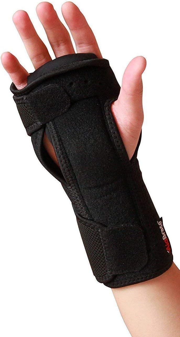 AidBrace Night Wrist Sleep Support Brace - Fits Both Hands - Cushioned to Help with Carpal Tunnel and Relieve and Treat Wrist Pain - Adjustable: Health & Personal Care