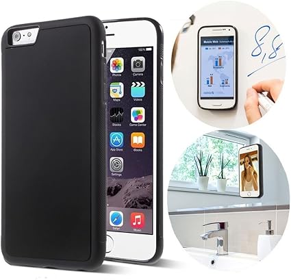 Amazon Com Cloudvalley Anti Gravity Iphone 6s Plus Case Iphone 6 Plus Anti Gravity Case Magical Nano Stick To Glass Whiteboards Tile And Smooth Surfaces For Apple Iphone 6s Plus 15 Iphone 6 Plus 14