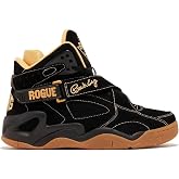 Ewing Patrick Athletics Rogue Sneakers - Men's High-Top, Black Gold Gum, Comfortable Leather Basketball Shoes