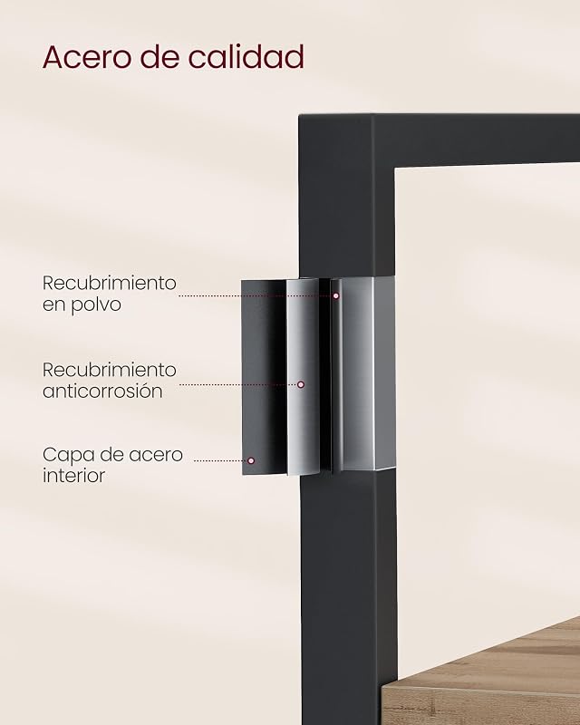 Librería, con 14 Estantes, Marco de Metal, 158 x 24 x 166 cm