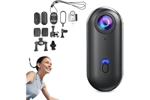 Go Vision Camera, Nexo25 Camera, 4K/1080P UHD Sports, 360° Rotation, Ideal for Sports, Travel & Outdoor Exploration (Black 4K