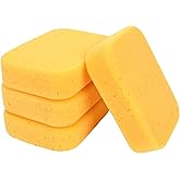 RAINFLOW Car Wash Sponge - 4PCS Large Sponge, Car Sponges for Washing | High Density Cleaning Sponges, Soft Foam Sponge for Auto Detailing, Vehicle Cleaning, Waxing, Scratch-Free &amp; Super Absorbent