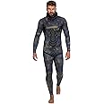 Cressi Lampuga 2-pcs Camouflage Patterned Freediving Wetsuit, Jacket & Pants, Loading Chest Pad, Knee Protection, Anatomical Design - Lampuga: Designed in Italy