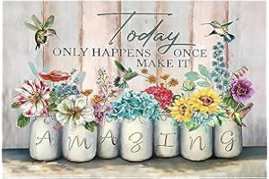 EIAZUIKS Stamping Cross Stitch Kit, Hummingbird and Flower Counting Cross Stitch Kit for Adult Beginners, Full Line DIY Cross Stitch Stitching Kit for Home Decor Cross Stitch Patterns 11.8x15.7 inches