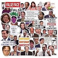 The Office Stickers,50 Pack of Classic TV Funny Stickers for Laptop Themed,Water Bottles Stickers,Micheal Scott,Funny Laptop Decals,Hydro Flask Stickers