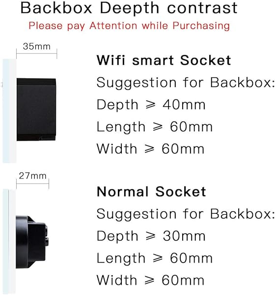 BSEED Inteligente Alexa con Enchufe Compatible con Google Home Tuya Interruptor de Pantalla Tctil de Vidrio 2 Gang 1 Va Blanco Neutrale Leitung Bentigt