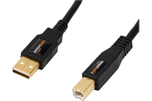 鶹 Basics USB 2.0 Printer Type Cable - A-Male to B-Male - 16 Feet (4.8 Meters),Black