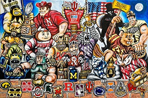 Big 10 Trophy Party - 24" x 36" High Quality Paper Print by Thomas Jordan