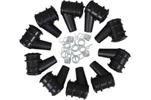 Kichvoe High Pressure Spark Plug Boot and Ignition Cap Accessory Kit with Rubber Cover and Spring for
