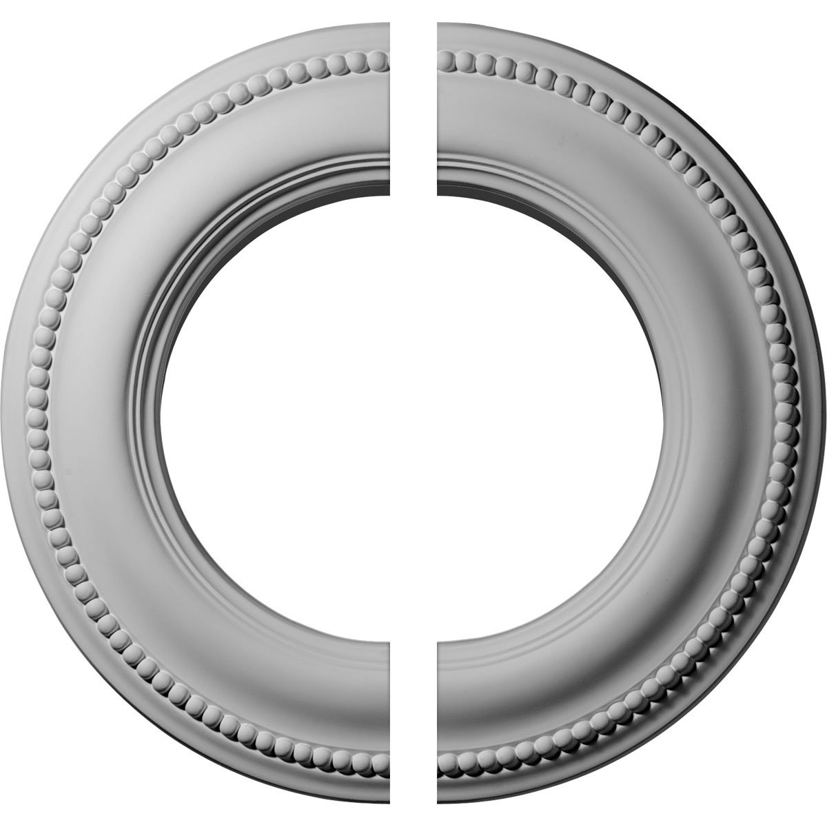 Photo 1 of Ekena Millwork CM13BR2 13"OD x 7 1/2"ID x 3/4"P Bradford Classic Ceiling Medallion, Fits Canopies up to 8-5/8", 2 Piece