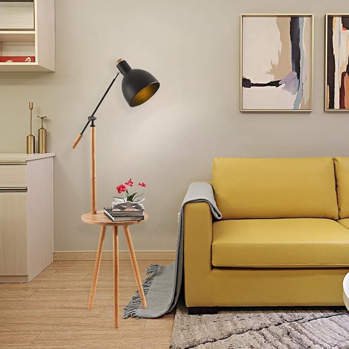 Stehlampe Led, warmes WeißFußbodenLicht mit E27 5W Birne