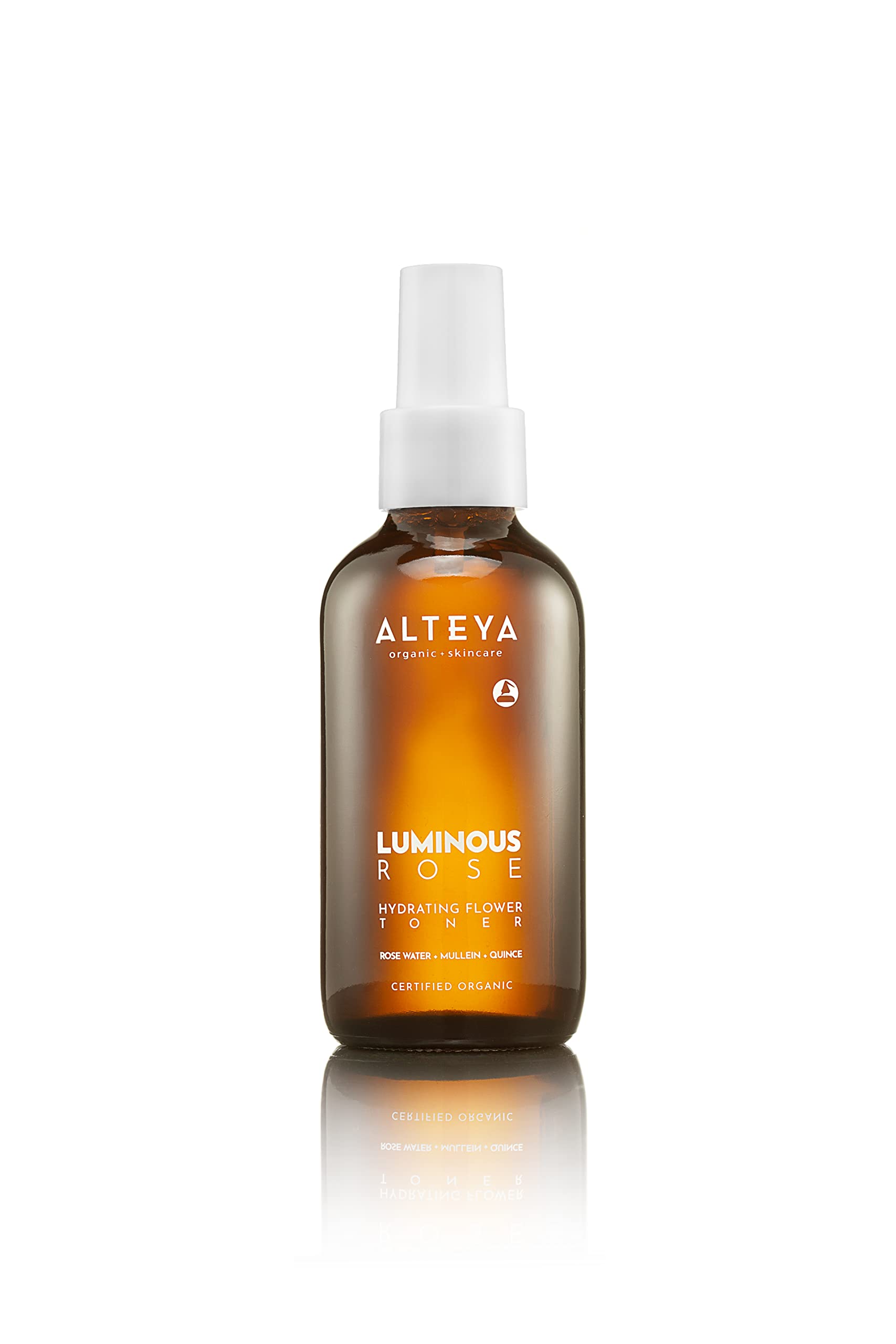 Alteya Оrganic Luminous Rose Hydrating Flower Toner 120 ml – Certified Organic – Purifying, Balancing, Revitalizing – All Skin Types