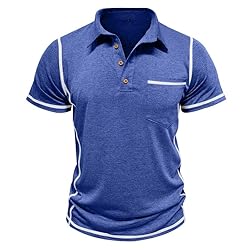 Men's Casual Polo Shirts Classic Short Sleeve