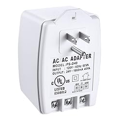 Hotop 1 Pack 24 Volt Transformer, 40 VA AC