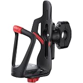 Lamicall Bike Water Bottle Holder with Tracker Storage, Bicycle Drink Cage | for Handlebar &amp; Frame, for 2.17-3.35" Diameter Bottles, E-bike Scooter Cup Holder, Cycling Water Bottle Cage with Screws Tool