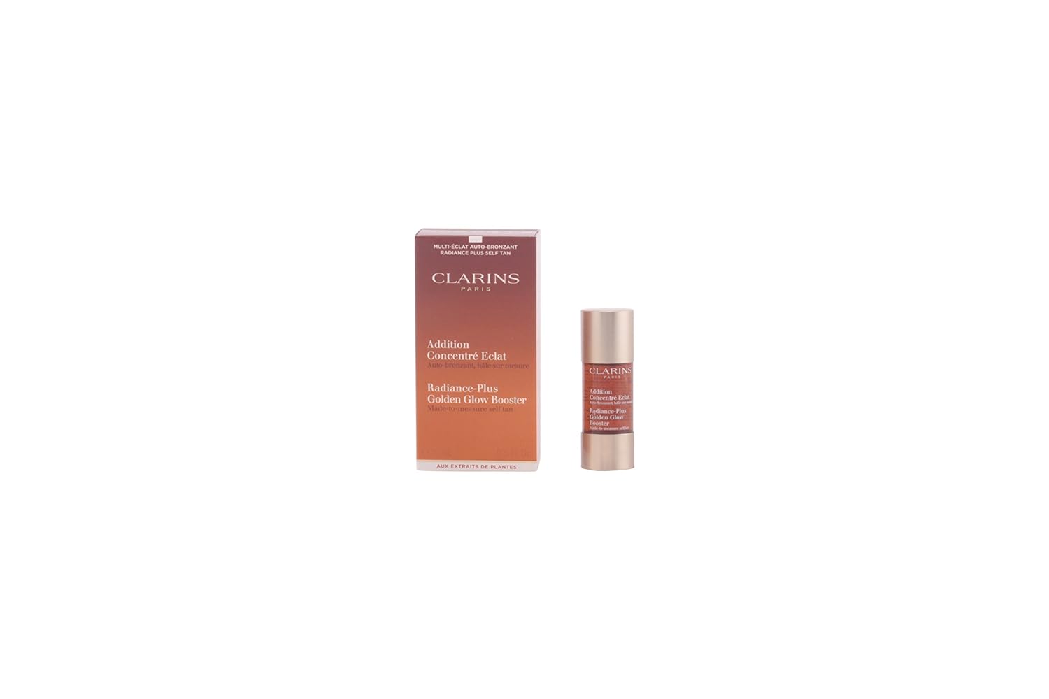 Clarins Radiance-Plus Golden Glow Booster Self Tanning Fluid, 0.5 Ounce