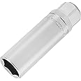 OEMTOOLS 22887 5/8 Spark Plug Socket, 3/8 Drive Magnetic Spark Plug Socket for Engine Tune Ups, Oil-Resistant Chrome Finish, S2 Alloy Steel