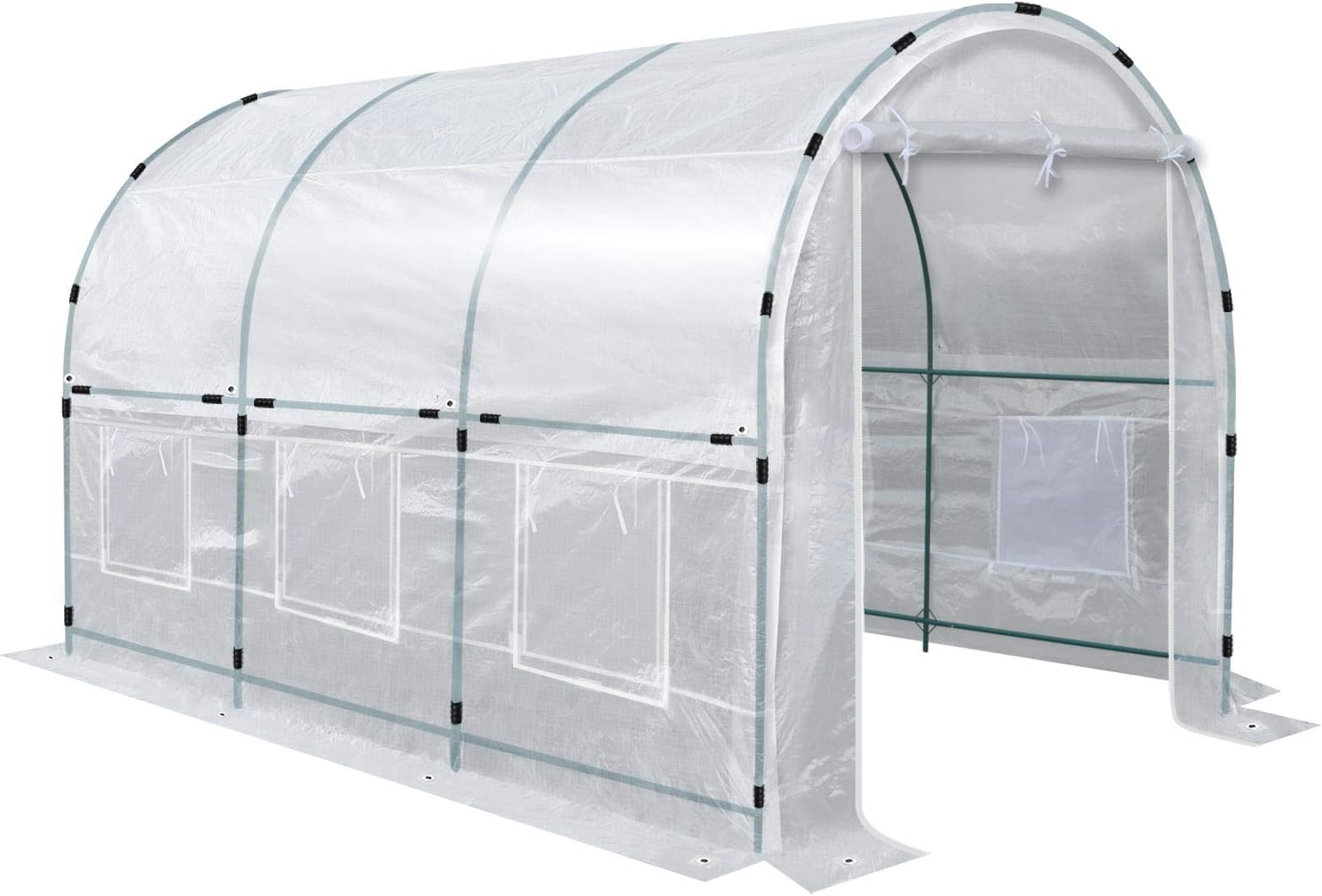 BenefitUSA Outdoor Green House Walk in Garden Greenhouse Gazebo Plant House (12'x7'x7')