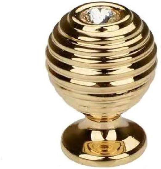 CLSMYLFB Schubladengriffe Gold Kristall Schrank Griff Küche Schublade