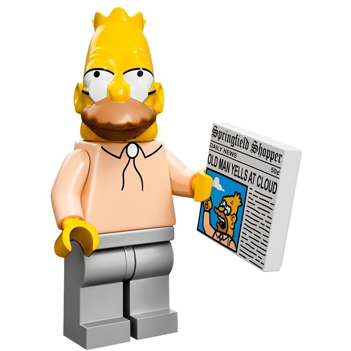 The Simpsons Lego Mini Figure Grandpa