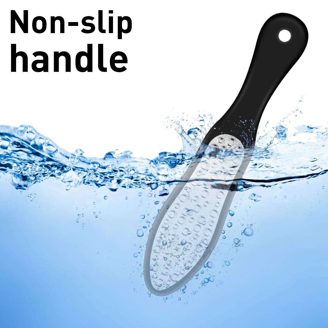 Laser Hornhautfeile - Hornhautentferner für die Entfernung von Hornhaut & Hühneraugen aus rostfreiem Edelstahl - Fußpflege für seidig weiche Füße in Podologie Qualität