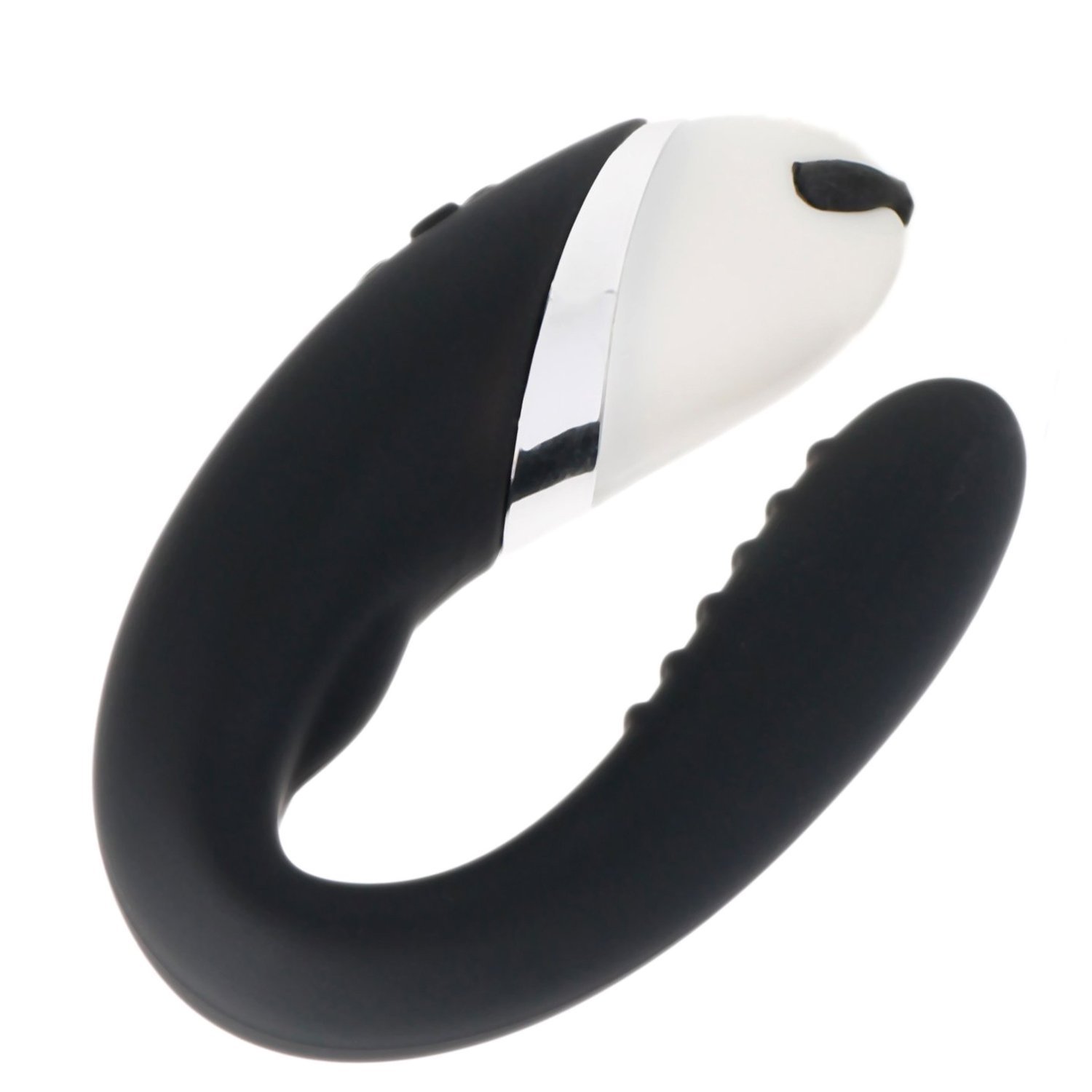 Paarvibrator Partner Vibratoren mit Klitoris und G punkt Stimulation,Aufladbar,leise,Black (Schwarz)