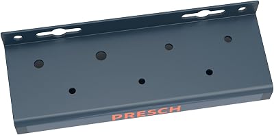 PRESCH Wall Mounted Screwdriver Holder Rack Organizer for 7 Tools PVC Black