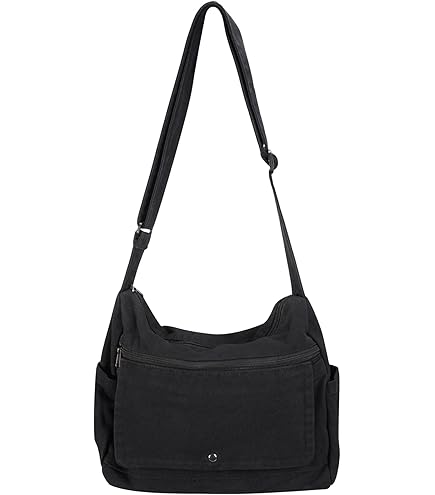 Amazon.com: Canvas Messenger Bag Large Hobo Crossbody Bag with