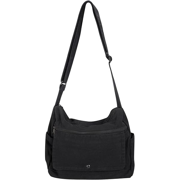 Amazon.com: Canvas Messenger Bag Large Hobo Crossbody Bag with