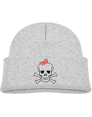 Kids Funny Skull Cross Bones Pattern Casual Flexible Winter Knit Hats/Ski Cap/Beanie/Skully Hat Cap