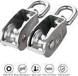 MERYSAN M15 Single Pulley Block 12Pcs 304 Stainless Steel Swivel Lifting Rope view 2