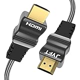 HDMI Cable 6ft - JYFT High Speed HDMI 28AWG Tinned Copper, 4K @ 60Hz, Premium HDMI 2.0b, Video 4K 2016P Ultra HD(UHD), 1080P 