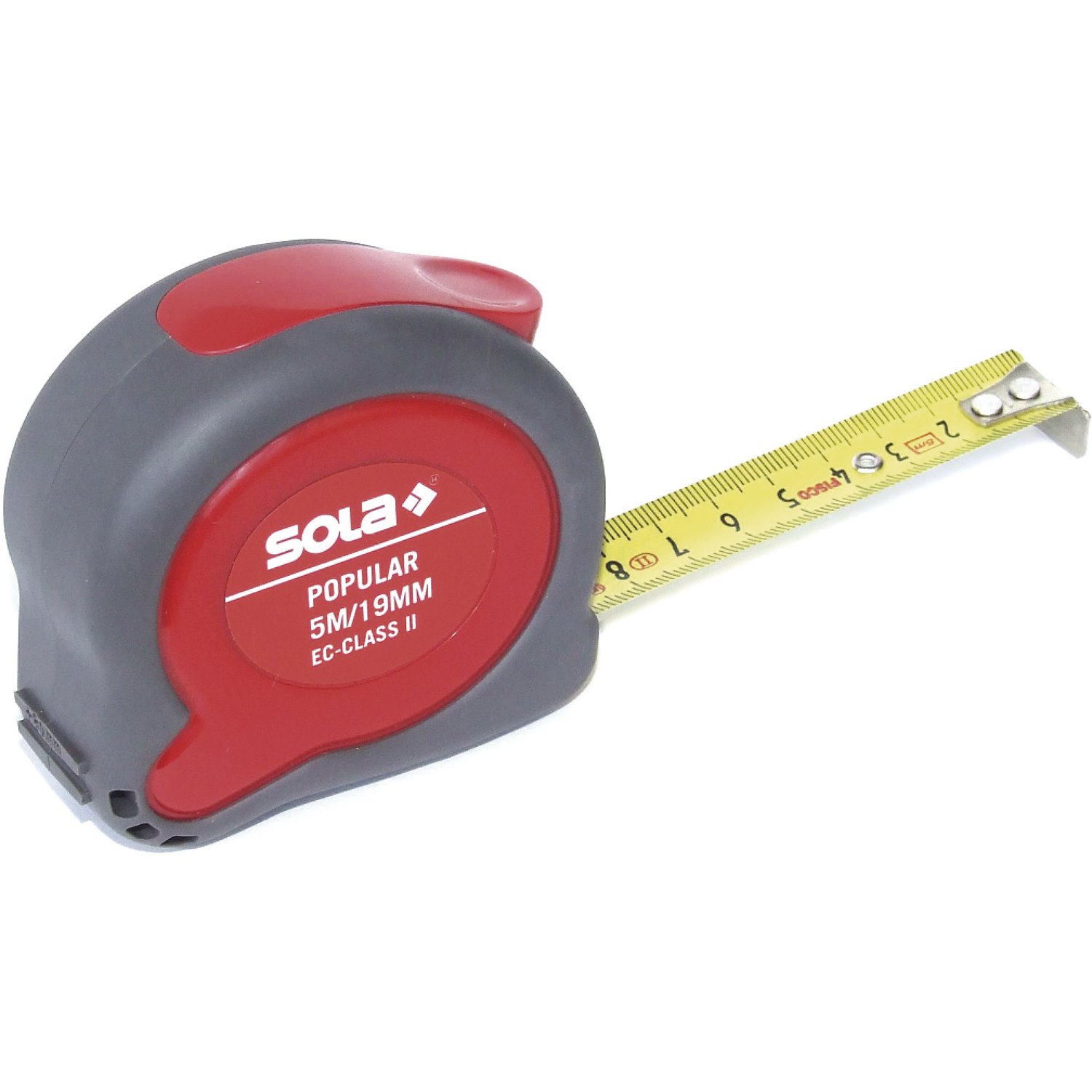 Sola PP 3 3 m"Popular" Tape Measure - Red/Grey