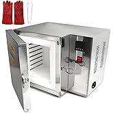 1500w Electric Kiln Pottery, Bench Top Melting Muffle Furnace, Jewelry Casting Burnout Furnace Oven Kiln Machine, Digital Pid Control, for Jewelry Making, Glazing, Dewaxing, Clay and Ceramic DIY