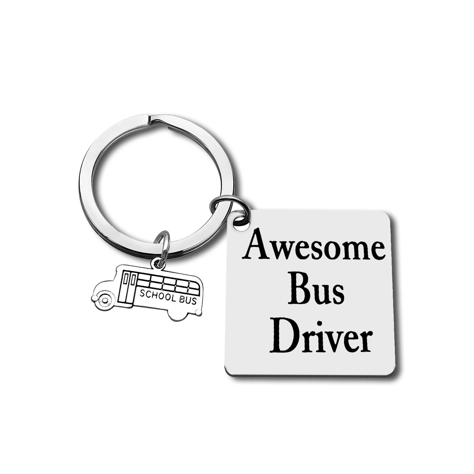 Best Bus Driver Gifts Appreciation Keyring Thank You Bus Driver Keychain Awesome School Bus Driver Gifts Retirement Gift for Women Men Drive Safe Keyring Christmas Birthday End of The School Year Gift
