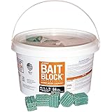 JT Eaton 704-PN Bait Block Rodenticide Anticoagulant Bait, Peanut Butter Flavor, For Mice and Rats (Pail of 64)