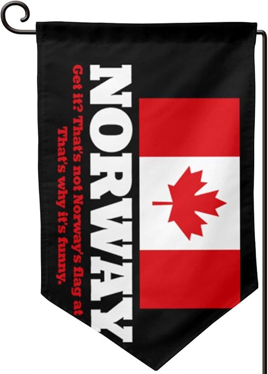 Amazon Com Zsqz Hy Norwegian Flag Canada Flag Garden Flag 12 5 X