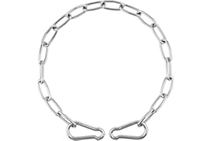 ZRRUOWIN Gate Chain for Outdoor Fence - Rustproof Metal Gate Latch Chain with Hooks, Secure and Durable for Garden, Yard, and Farm Use - Easy Installation, Weather Resistant (1 Pack)