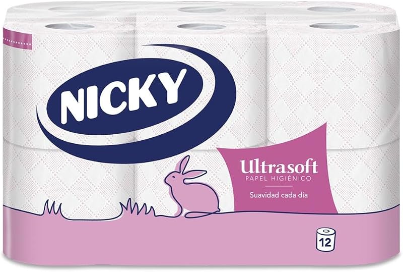 Ultrasoft, 12 Rollos de Papel Higiénico, 2 Capas