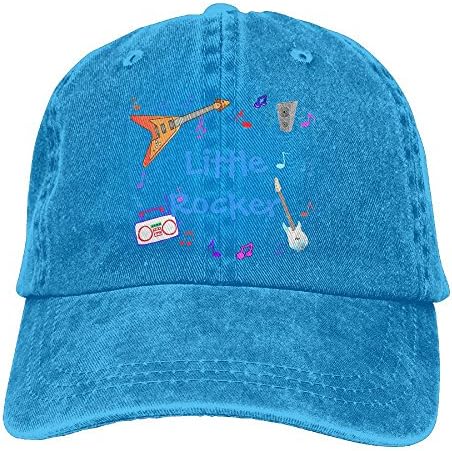 SKXJ0IOAI Baby Rocker Unisex Flat Bill Hip Hop Cap Baseball Hat Head-Wear Cotton Trucker Hats Royalblue