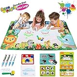 Water Drawing Mat, Extra Large Aqua Magic Mat for Toddlers Aqua Magic Doodle Mat for Boys Girls Kids Ages 3 and up, Sized 59'' x 35''/150cm x 90cm