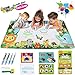 Water Drawing Mat, Extra Large Aqua Magic Mat for Toddlers Aqua Magic Doodle Mat for Boys Girls Kids Ages 3 and up, Sized 59'' x 35''/150cm x 90cm