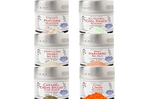 Ultimate Popcorn Seasoning Set - Six Pack | Authentic Small Batch Seasoning Mixes | 6 Gourmet All Natural Spice Blends - Popcorn Is Just The Beginning | Hand Packed, Non GMO | Sustainably Sourced, Made in USA | Artisanal Spice Blends, Marinades, and Rubs | Gustus Vitae | #891