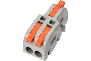 GKEEMARS 20Pcs Mini Electrical Wire Connectors, DIY Splicing into 4/6/8/9/10 Way Butt Terminal Block Connectors (1 in 2 Out - Nylon)