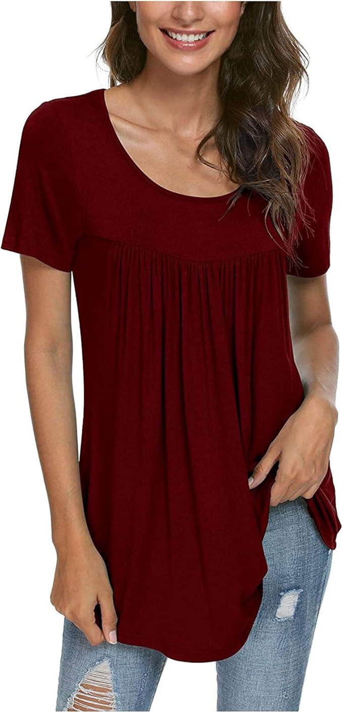 flowy short sleeve shirts