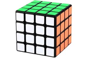Cuberspeed Moyu 4x4 Speed Cube Black 4x4x4 Speed Cube 4 by 4 Magic Cube with Sticker Puzzle