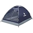 CAMEL CROWN 2/3/4 Person Camping Tent with Removable Rain Fly, Easy Setup Outdoor Tents Water Resistant Lightweight Portable for Family Backpacking Camping Hiking Traveling